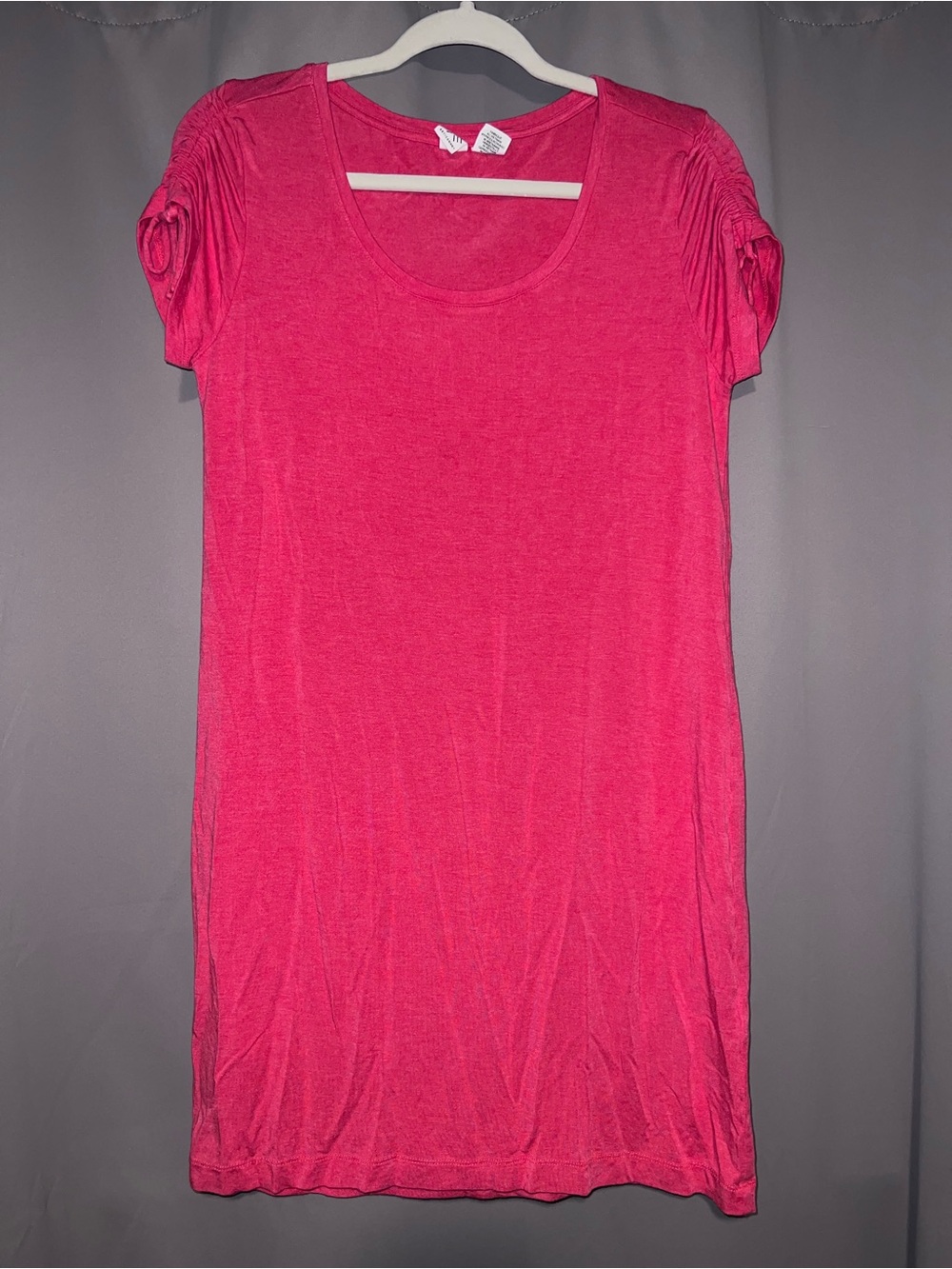 T-shirt jersey dress Artisan NY size M Pink coral comfy casual